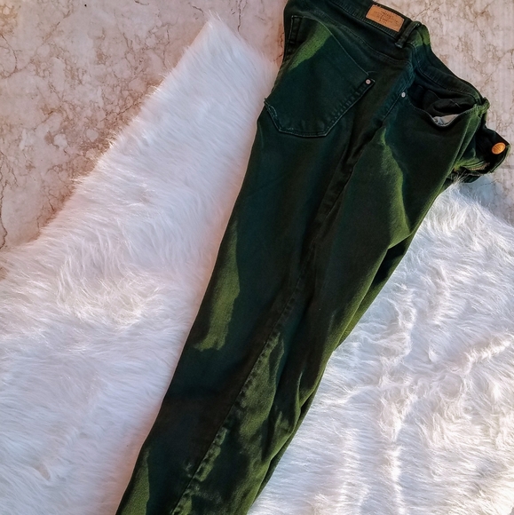Zara Trafulac Green jeans size 8 - Picture 2 of 7